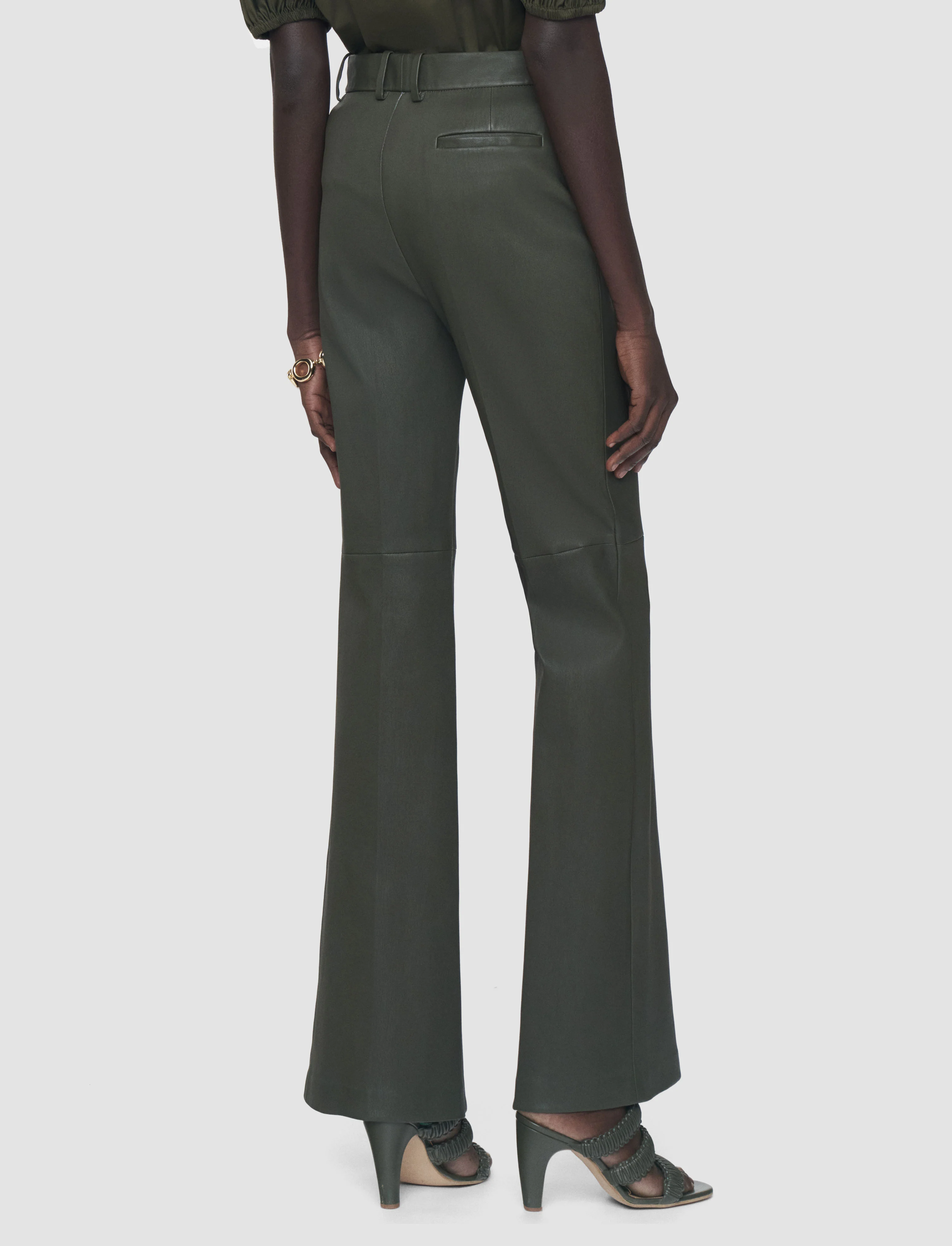 Tafira Leather Stretch Trousers - Image 3