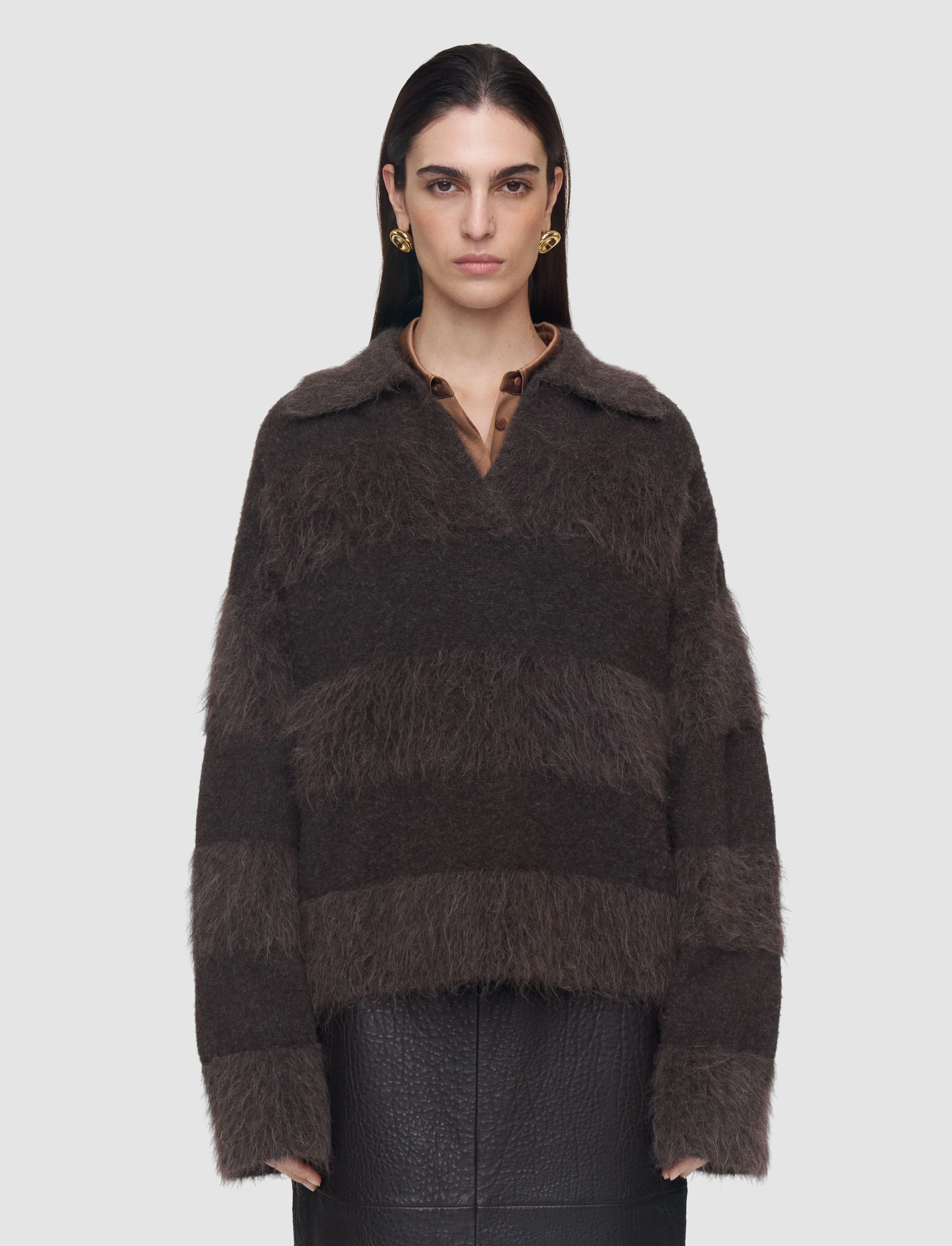 Take Brushed Alpaca Striped Jumper - Image 3