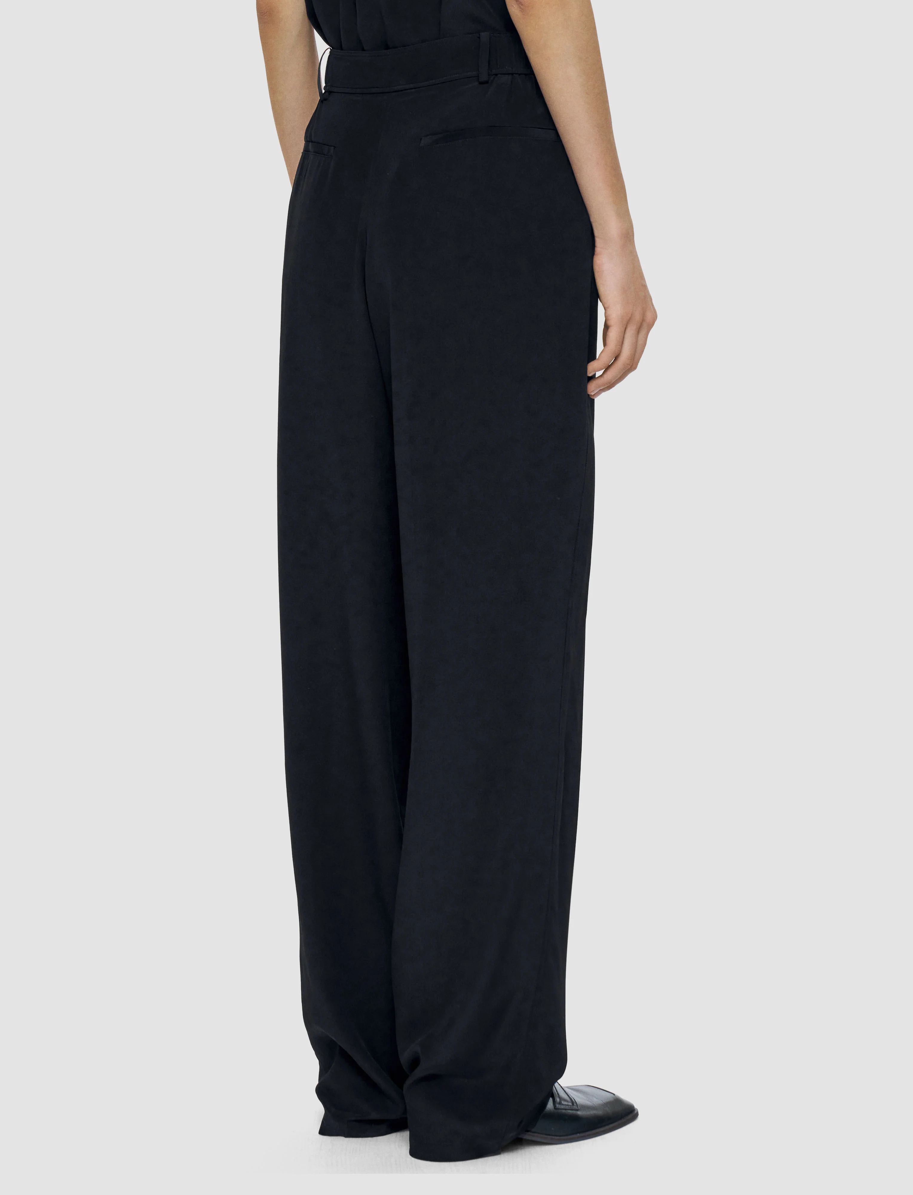 Tarn Crepe de Soie Silk Trousers - Image 3