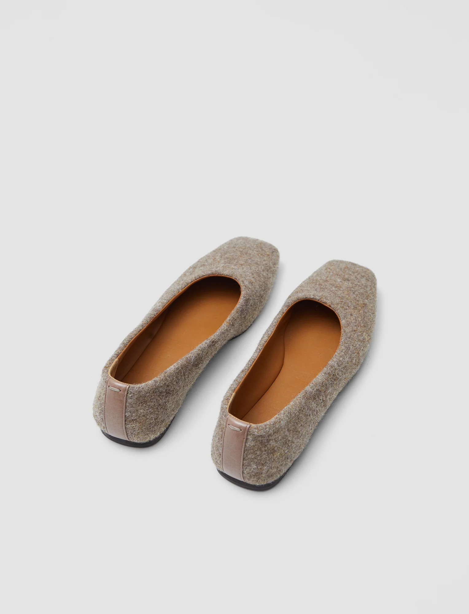 Textured Wool Ballerinas - Image 3