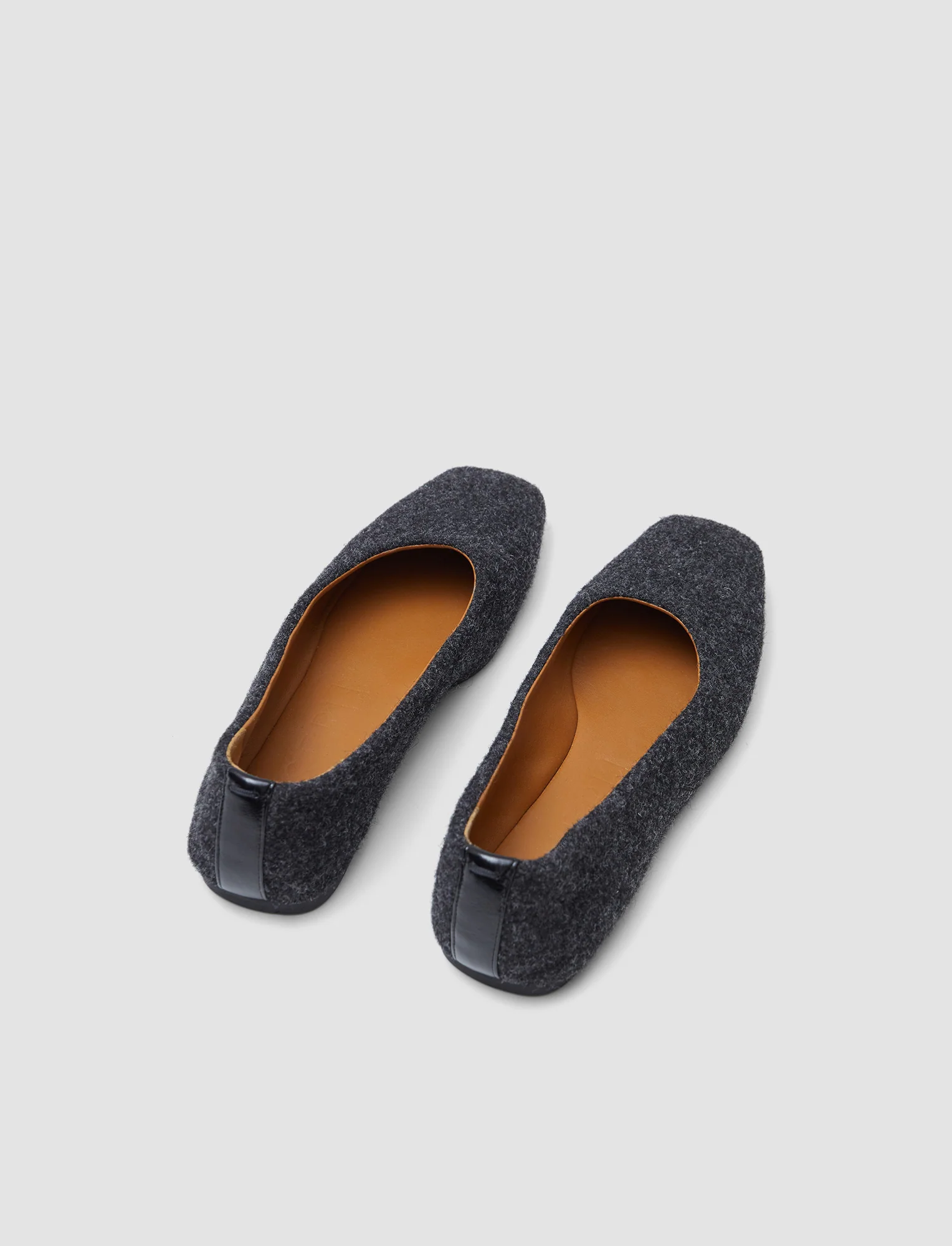 Textured Wool Ballerinas - Image 3