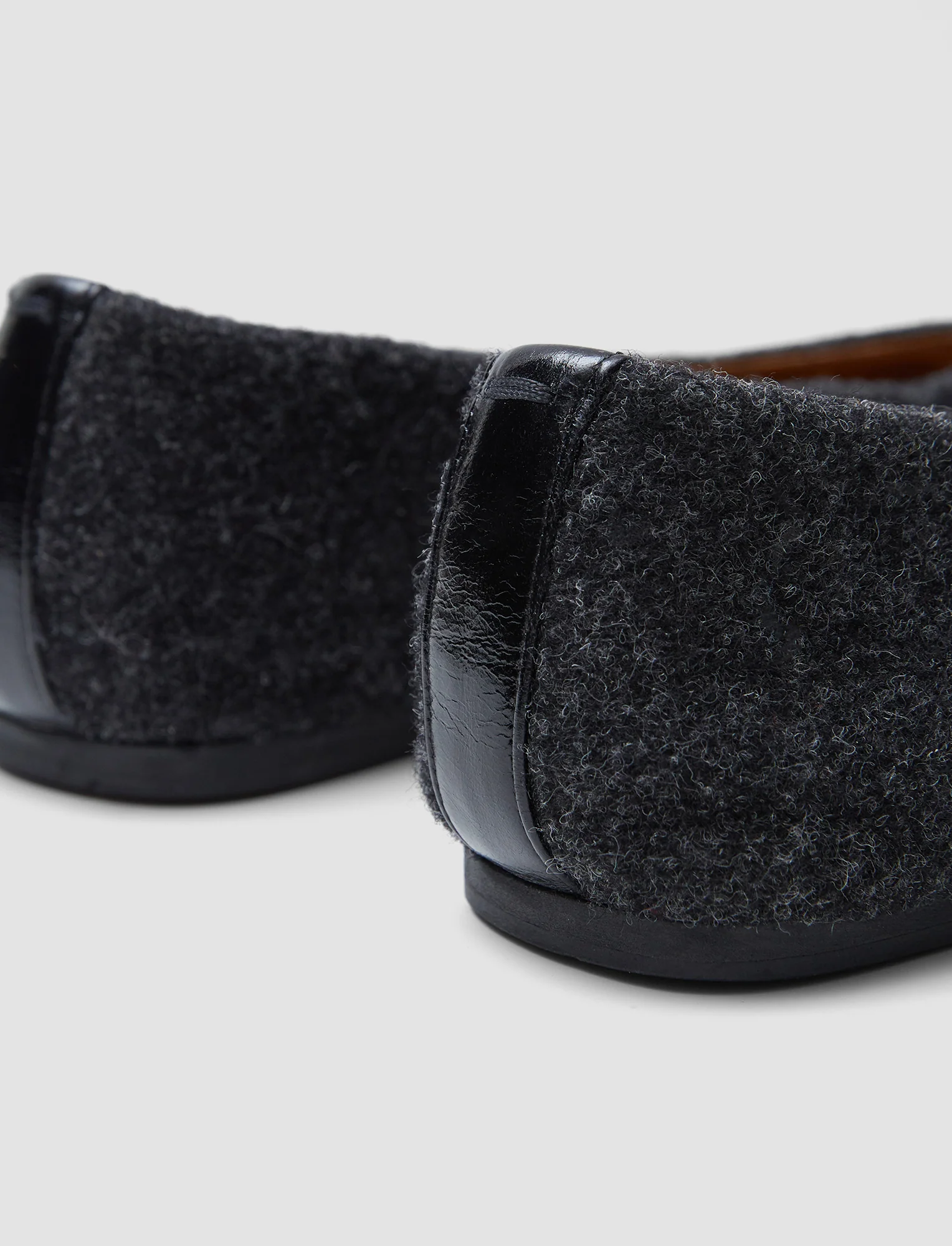 Textured Wool Ballerinas - Image 4