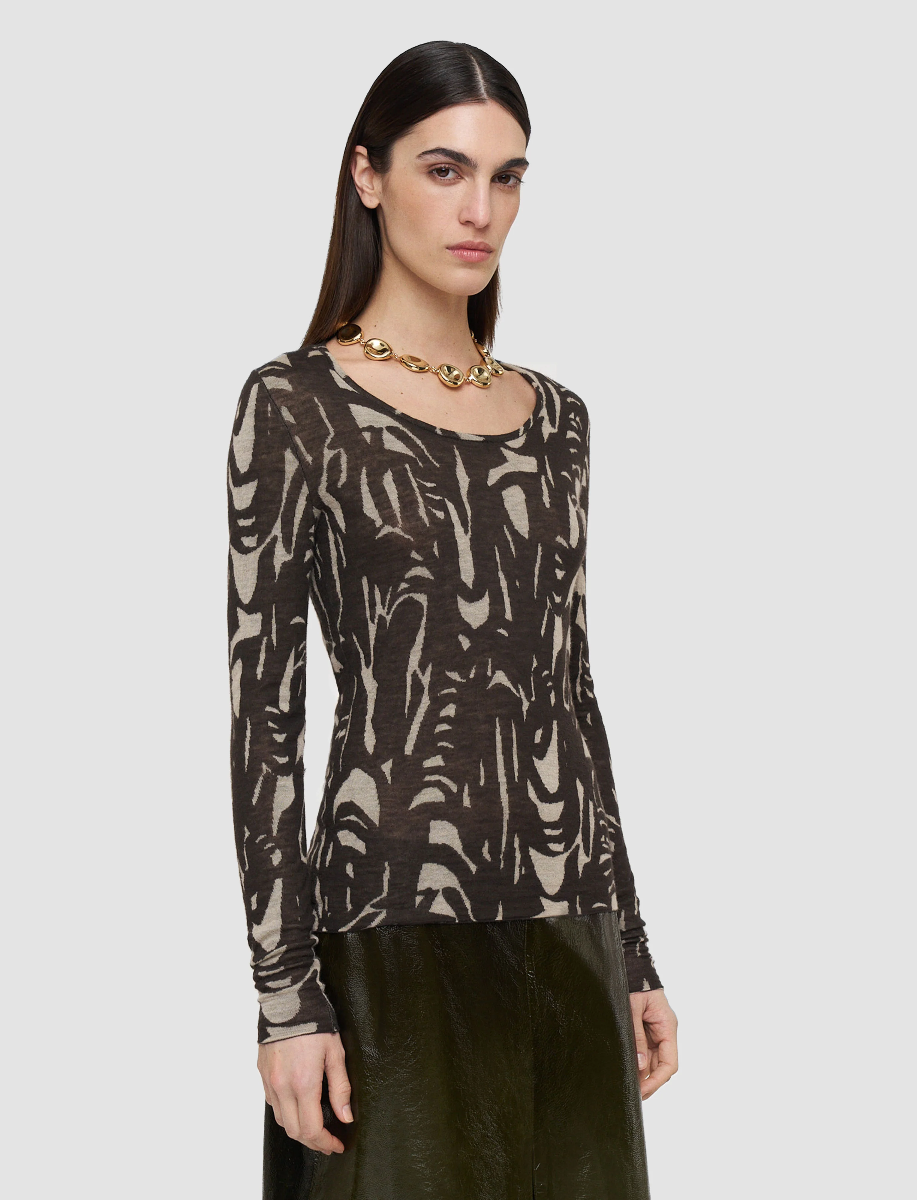 Villa Cashair Jacquard Top - Image 3