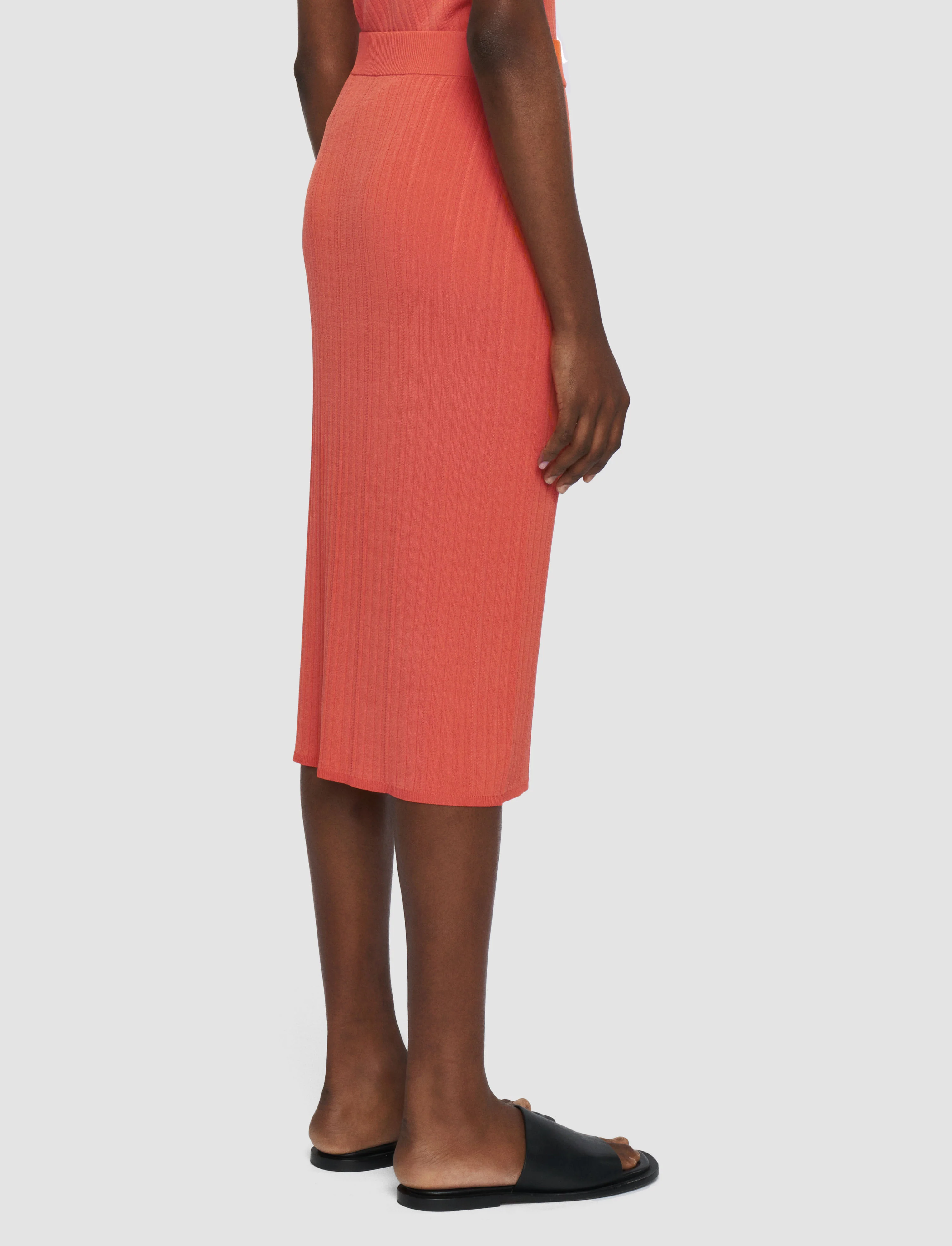 Viscose Rib Knit Skirt - Image 3