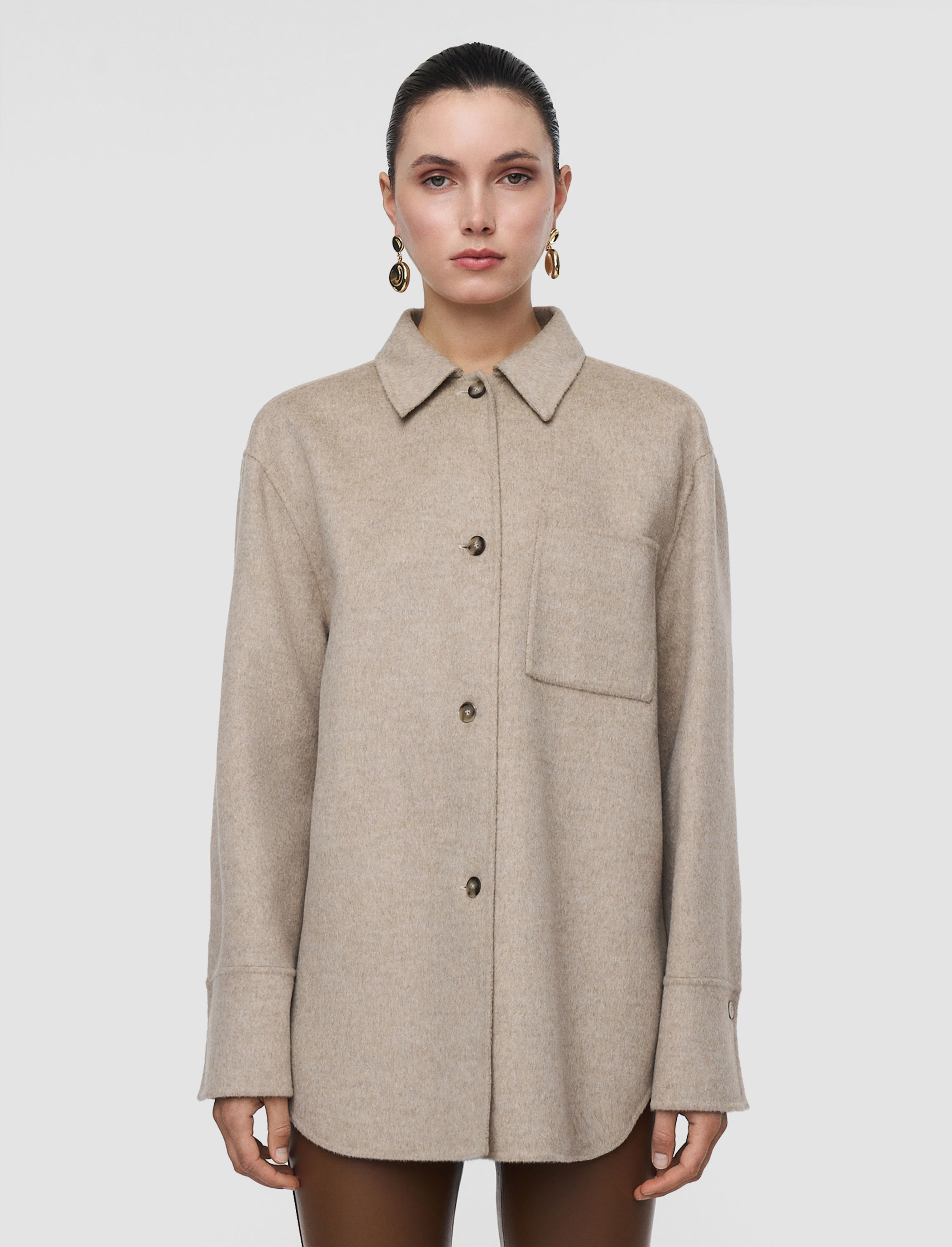 Wada Double Face Cashmere Overshirt - Image 3