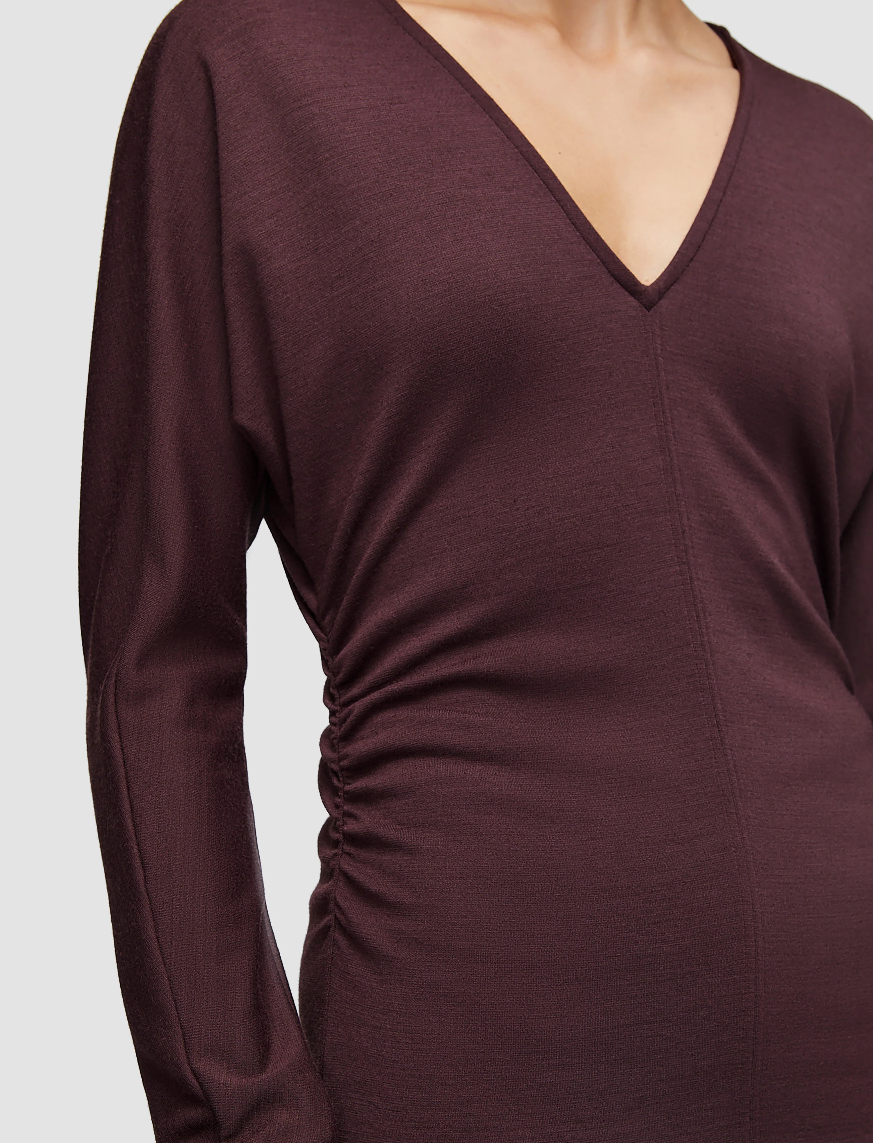 Wool Jersey V Neck Top - Image 5