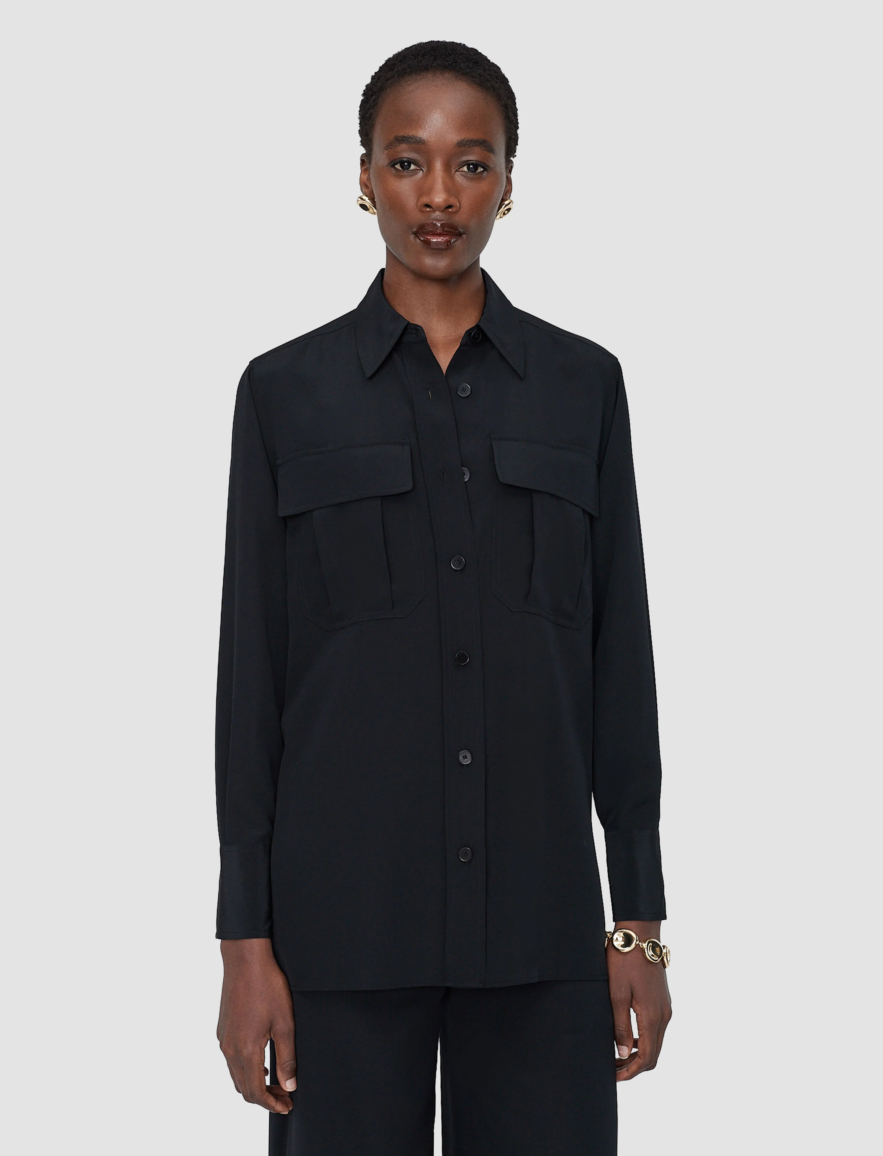 Yas Crepe de Soie Silk Shirt - Image 3