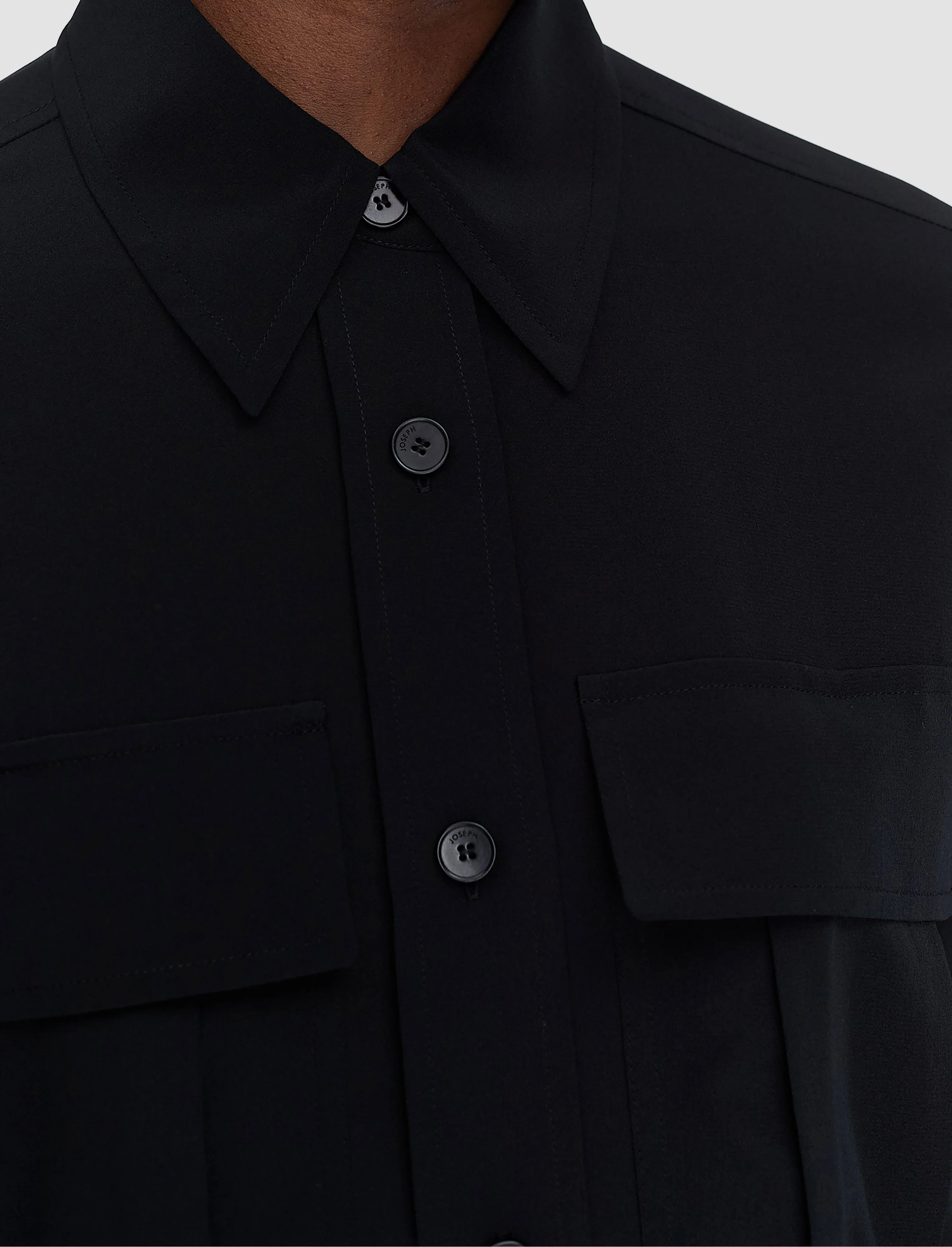 Yas Crepe de Soie Silk Shirt - Image 5